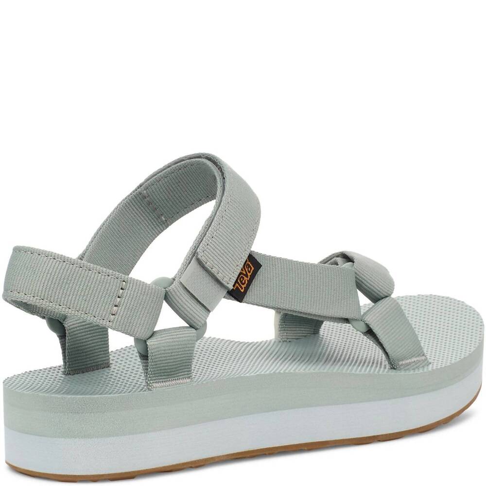 NEW TEVA women's midform universal river sandal in wrought iron / pearl blue - Picture 4 of 5